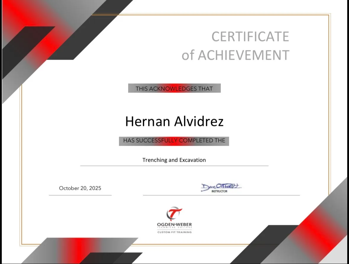 Hernan Alvidrez safety certification